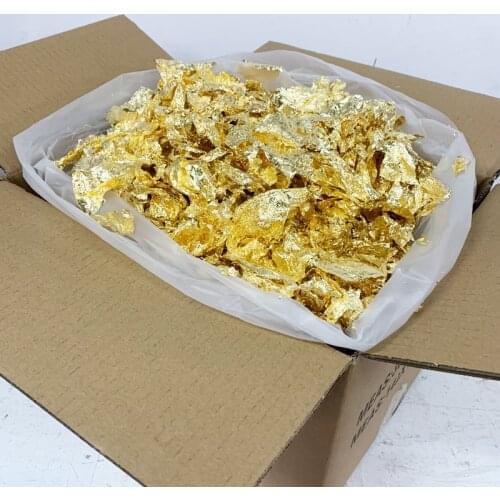 Italian Imitation Gold Copper Flake leaf - copper leaf broken foil 1 kg in good quality