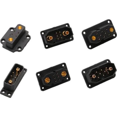 1Pair VTOL Pro Connector JX8 JX4 Multi Wire Servo Extension Plug Male Female Black for RC Airplane Turbine Jet Accessories
