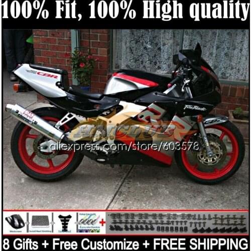 Injection Body For HONDA CBR 250RR 250CC CBR250RR 1988 1989 40CL.52 CBR 250 RR CC MC19 CBR250 RR 88 89 OEM Fairings gloss silver