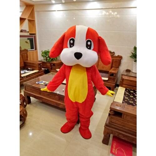 Dog Mascot Costume Fancy Outfit Dog Dress Adult Size Little Colorful Dog Adult Size Dog Mascot costume