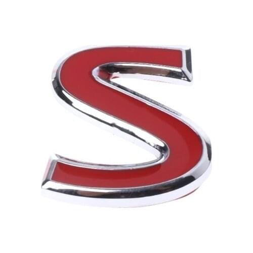 Red S Metal Emblem Badge Sticker for Infiniti Q50 Q50L Q30 Q70 T3EF