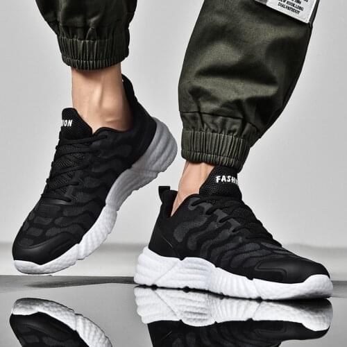 New Arrival Man Sneakers Mesh Running Shoes Male Lace-Up Sports Shoes Athletic Trainers Walking Footwear Men Zapatos Deportivos