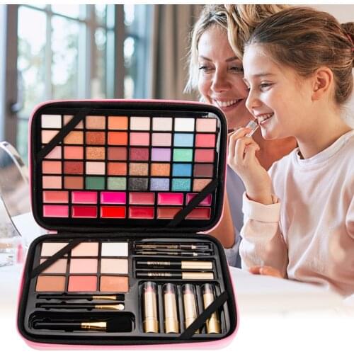 Makeup Set Eye Shadow Lipstick Liquid Eyeliner Cosmetic Set Beauty Combination Gift Box Set All In One Makeup Kit TSLM1