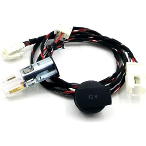 OEM Rear Armrest 12V Power Supply Interface 12V Adapter Cover for VW Tiguan