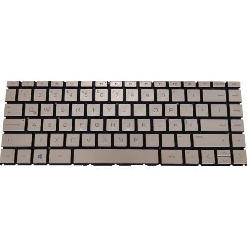 OVY LA Replacemet keyboard for HP Pavilion 14 CC BD CB DA 14-CC 14-BD 14-CB 14-DA Latin Golden laptops keyboards repair part