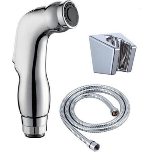 Home Handheld Toilet Bidet Sprayer KIT ABS Hand Bidet Faucet for Bathroom Hand Sprayer Shower Head Self Cleaning Manual SET