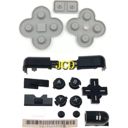 JCD Replacement A B X Y L R D Pad Cross Button Full Set Button & Conductive Rubber Button For DS Lite NDSL Buttons