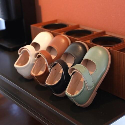 New Kids Single Shoes Candy Soft Bottom Casual Shoes 2021 Autumn Girls Shallow Mouth Princess Shoes Fashion Korean Shoes Cute