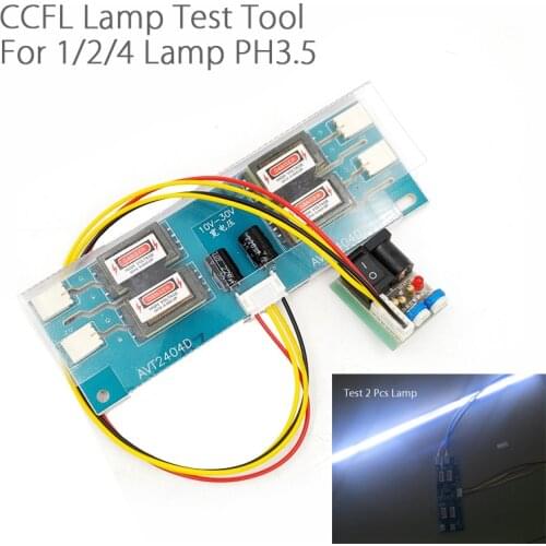 Universal For 1/2/4 Lamp Single port General high pressure board CCFL Inverter LCD lamp Strip test tool with switch ADJ