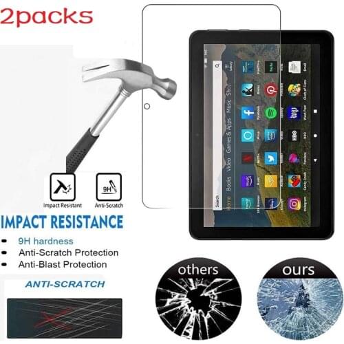 For Fire HD 8/ HD 8 Plus /HD 8 Plus/ HD 8 Kids Pro Screen Protector 2020 Release, Hardness Anti-Scratch Tempered Glass Film 8.0"