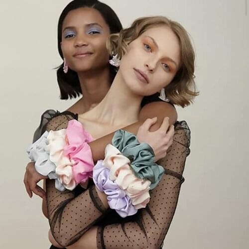 Oversized French large Hair Scrunchie For Women Elastic Ponytail Holder Headbands Hair Bands Elastic Hair Accessories