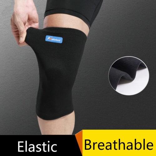 1 Piece Elastic Nylon Knee Brace Sports Knee Pads Wraps Breathable Compression Knee Support for Arthritis Running Cycling Work