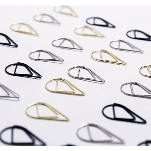 1pcs Jiuhe Stationery Wholesale Water Drop Clip Paper Clip Paper Clip