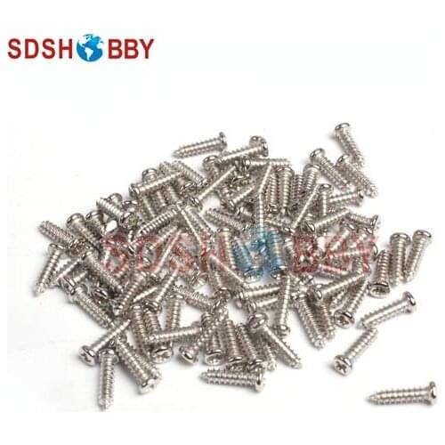 100pcs* PA Nickeling Round Head Self-tapping Screw/ Electronic Screw M2.3* 10/M2.5* 10