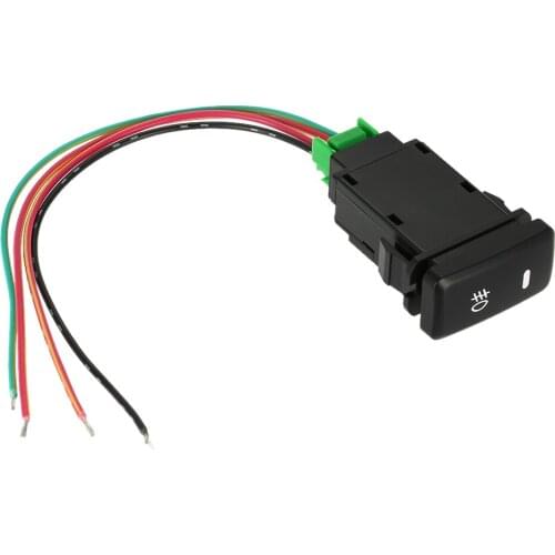 12 Volt Accessories On-off Push Switch with LED Orange Working Light Indicator Drive Fog Lamp Switch Car Styling for Toyota VIGO