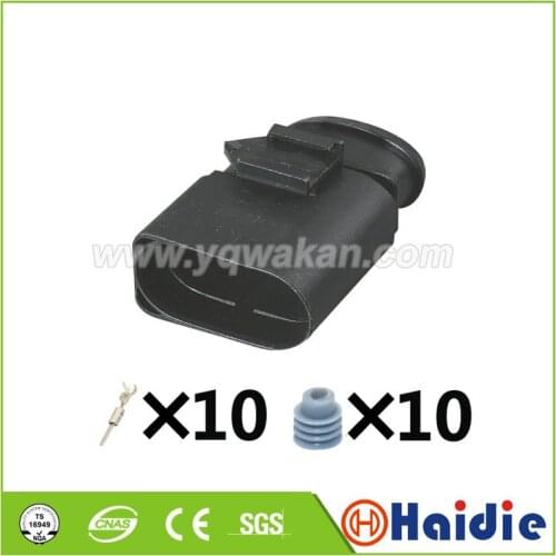 2sets 10pin 1.5mm VW auto headlight plug 966845-1 waterpoof electric harness connector 1-966845-1