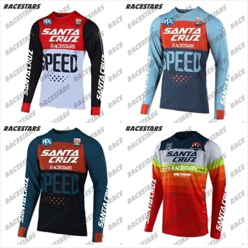 2021 Santa Cruz Motocross Downhill MTB Jersey Enduro Cycling Clothing Team Pro Spexcel Motorcycles Maillot Ciclismo Bike Jersey