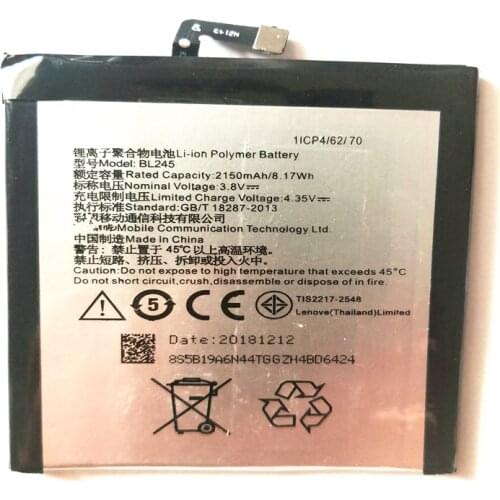 3.8V 2150mAh BL245 cell phone battery For Lenovo S60 S60W S60T S60-W S60-T Battery with Repair Tools