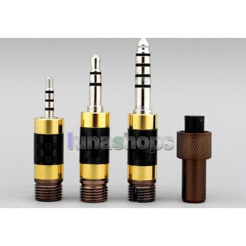 4.4mm 2.5mm Balanced PLUG 3 in 1 DIY Custom Hifi earphone cable Kits Adapter for D AWESOME LN005924