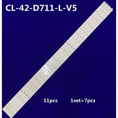 7PCS LED Backlight 11 lamps CL-42-D711-L-V5 CL-42-D711-R-V5 For 42BL4849/T3 42PFG6809 42PFS7109/12 42PFH6109/88 TPT420H2DUJSGK