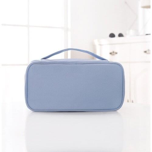 8PCS / LOT Blue Pink Underwear Organizing Bag Cosmetics Bag Handheld Bra Underwear Socks Travel Packing Bag