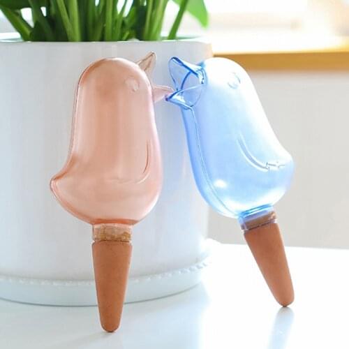 1pcs Automatic Flower Watering Device Plant Sprinkler Bird-shaped Watering Hose Globes Transparent Dripper Garden Accessories