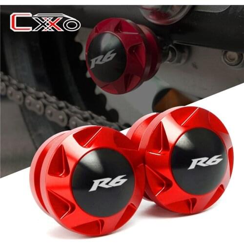 For Yamaha YZF-R6 R6 Motorcycle Stand parts Aluminum Swingarm Spools sliders Protector For YAMAHA R1 all year