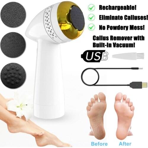 Electric Vacuum Foot Grinder File Dead Skin Absorbing Machine Callus Remover Exfoliate Remover Foot Care Pedicure Tool Men Women