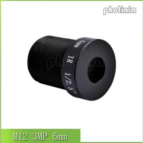 3Megapixel M12 Fixed 1/2.5 inch 6mm CCTV Lens For HD 1080P CCTV Camera