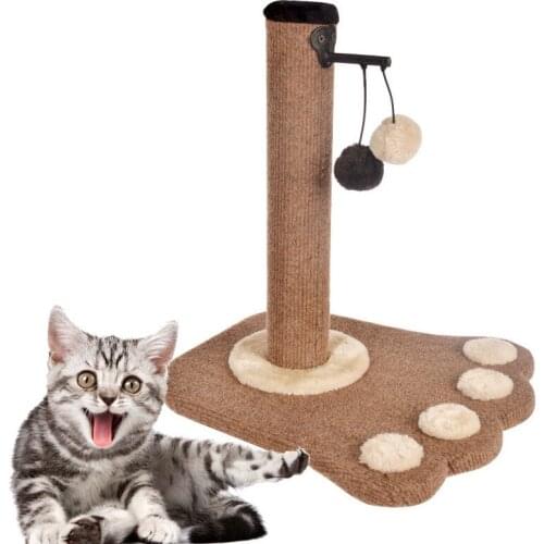 Pet Cat Tree Sisal Rope Climbing Frame DIY Cats Scratching Post Detachable Cat Tree with Interactive Ball For Cats Grinding Claw