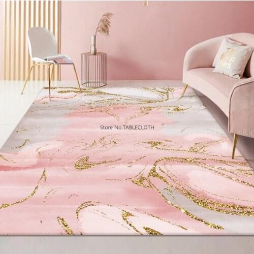 Living Room Carpet Bedroom Girl Ins Wind Bedside Net Red Large Area Full Room Nordic Light Luxury Coffee Table Mat