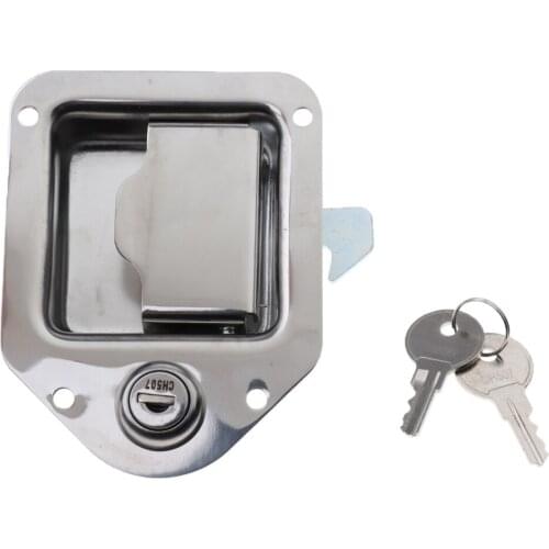 Easy Install Safety Stainless Steel Folding Toolbox Kit Lock Car Camp