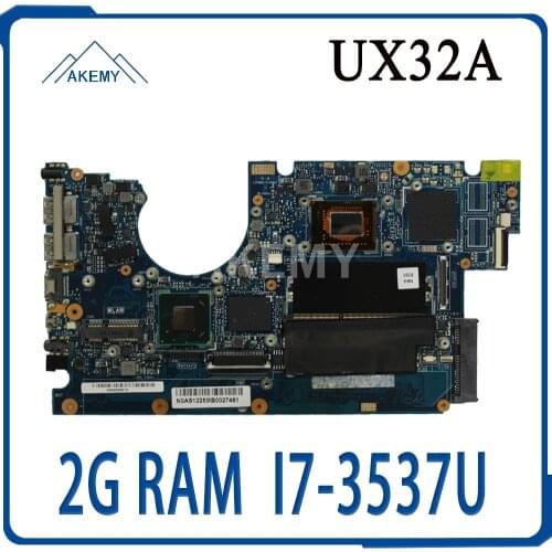 SAMXINNO For ASUS UX32A Laotop Mainboard UX32VD UX32V UX32A 90R-NYOMB1900Y Motherboard with 2G RAM I7-3537/3517U 24G SSD