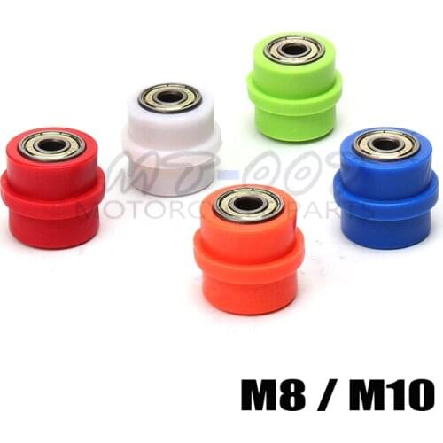 Motorcycle 8mm or 10mm Chain Roller Tensioner Pulley wheel guide for 125 XR CRF 50 KLX110 Pit Pro Pit Dirt Bike