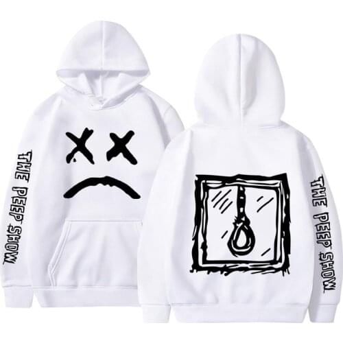 Men Hoodies 2020 Lil.Peep Happy Smiling Face Print Winter Fashion Unisex Couple Pullover Streetwear Sweatshirts Male Sudaderas