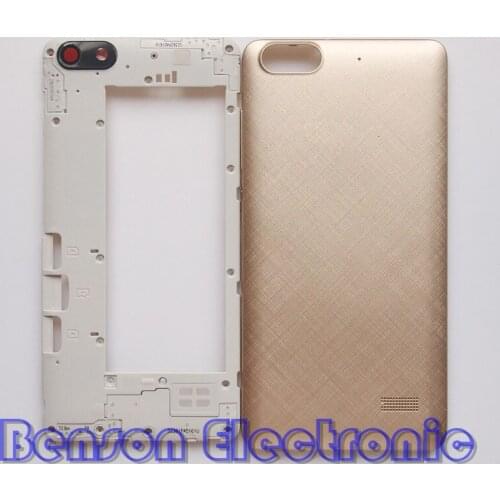 BaanSam New Middle Frame Battery Back Cover For Huawei Honor 4C Housing Case With Antenna+Camera Lens+Power Volume Buttons