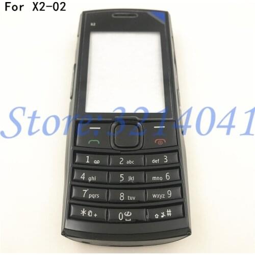 New Full Housing Case Cover For Nokia X2 X2-02 Battery Cover Housing case With English Keyboard