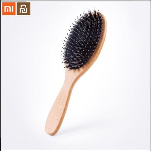 Original xiaomi youpin air cushion Shun hair comb mangosteen ladies hair comb wooden comb smart home