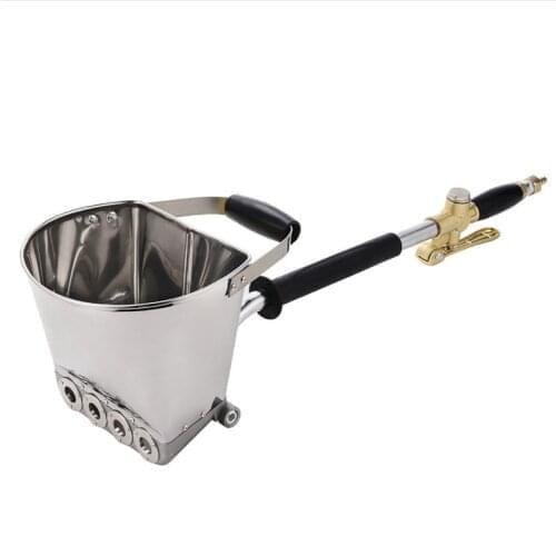 Mortar Cement Spray Gun With Hopper Bucket Wall Sprayer Stucco Plaster Concrete Stucco Home Renovation Tools