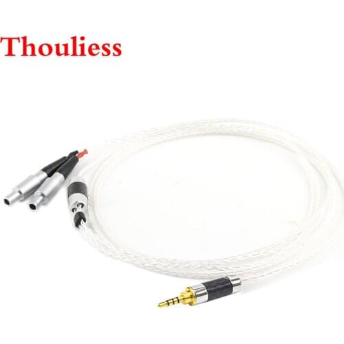 Thouliess HIFI 7N Silver Plated Headphone Upgrade Cable for HD800 HD800s HD820 HD820s Enigma Acoustics Dharma D1000 Headphones