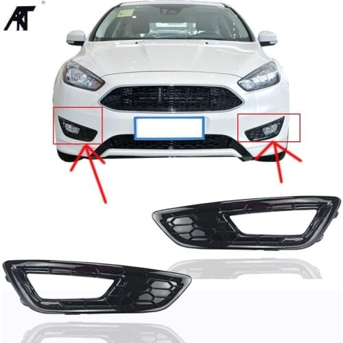 Right & Left Side Bumper Fog Light Lamp Cover Grille Grill for Ford Focus Sedan 2015-2018