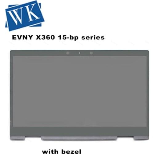 Touch Glass Digitizer LCD Display Screen Assembly+Bezel For HP ENVY x360 15-bp000nx 15-bp000ur 15-bp001nc 15-bp001ne 15-bp001nf
