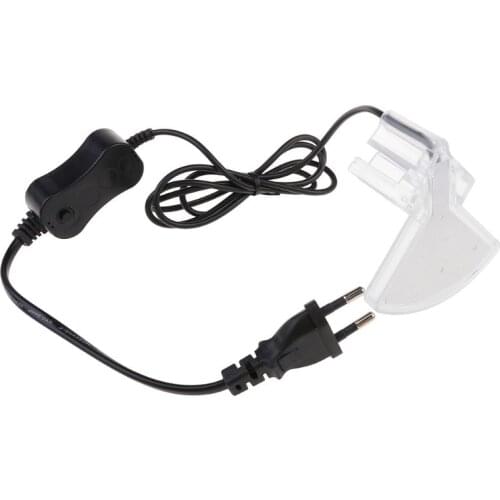 EU 100-240V LED Clip-on Fish Tank Aquarium Lighting Bulb Water Aquatic Plant Growth Lamp White Light