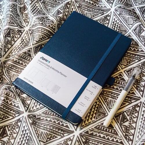 Dot Journals Daily Monthly Planner Notebook A5 5.9x8.3 Inch Agenda Diary Bandage Dotted Grid Notepad Journal School Stationery