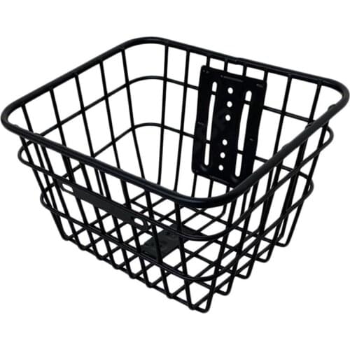 Iron Storage Basket Folding Basket Durable Hanging Basket Front Handlebar Basket for Bike Riding Cycling
