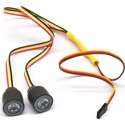 1/10 Colorful Angel Eye Lamp LED Lights Headlight for Axial SCX10 III Wrangler Jeep D90 Traxxas TRX4 RC Cralwe Buggy Car