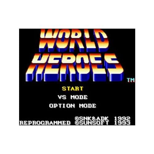 World Heroes 16 bit Big Gray Game Card For NTSC Game Player Drop Shipping