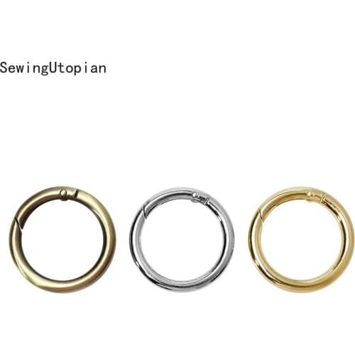 4PCS Metal O Ring Metal Round Circle for Clothing Handbag Decoration Button Hardware Leather Crafts Accessories 25/30/35/40mm