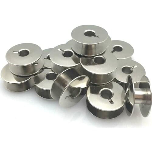 5/20pcs Sewing Machine Metal Bobbins Industrial Sewing Machine Parts High Hardness Flat Car Iron Bobbin Shuttle Craft Sew