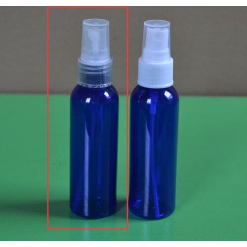 600pcs Wholesale dark blue 60ML plastic spray bottle with clear mist spray pump
